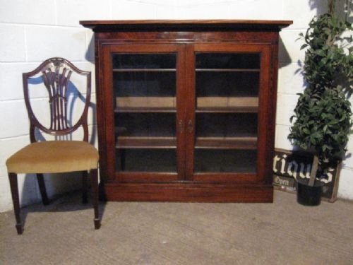 lovely original antique georgian oak mahogany glazed bookcase c1780