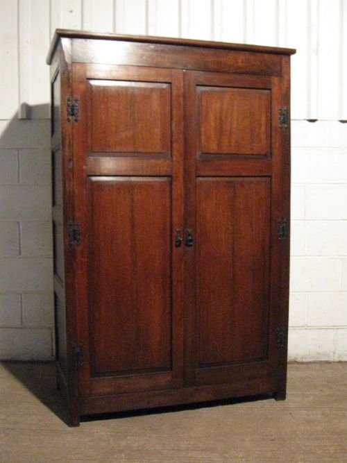 antique victorian georgian solid oak peg joined wardrobe armoire c1880 wt2401611