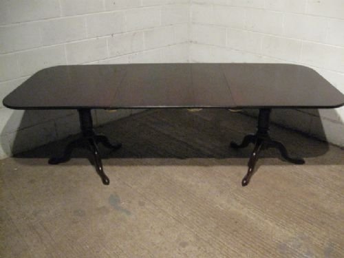 antique edwardian georgian revival extending solid mahogany dining table seats 12 c1900 wdb3302511