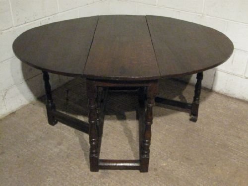 antique georgian country oak peg joined drop leaf dining table c1720 wdb110712