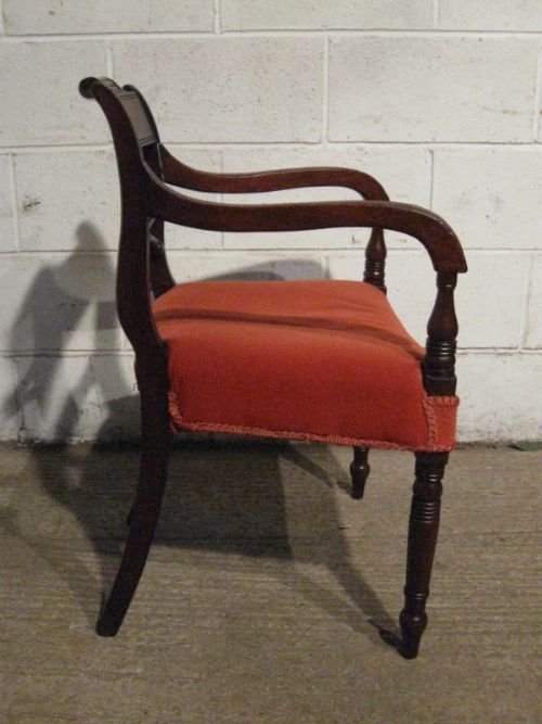 antique regency mahogany side or desk chair c1800 ewb401012