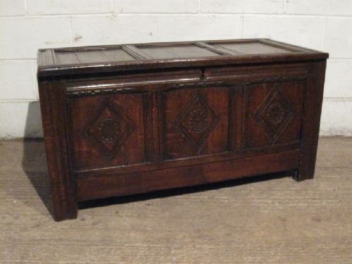 antique charles 11 country oak coffer chest c1680 wdb18021
