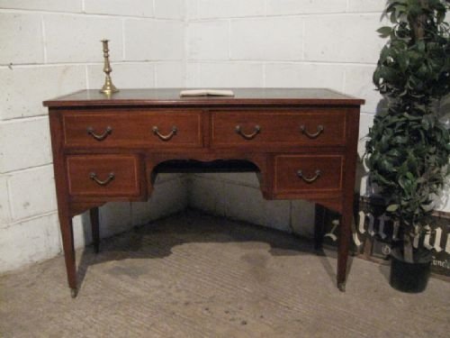 antique edwardian mahogany kneehole pedastal desk c1900 wdb476592