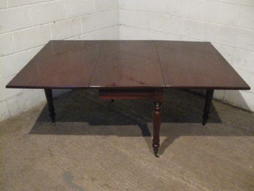 antique large regency mahogany drop leaf pembroke dining table seats 810 c1800 wdb190172