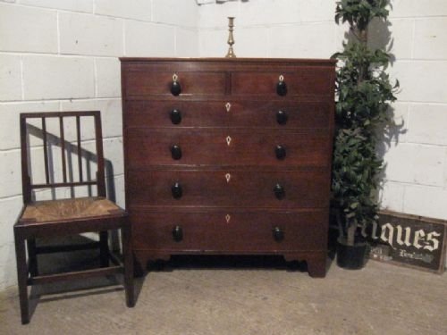 antique georgian country oak chest of drawers c1780 wdb190172