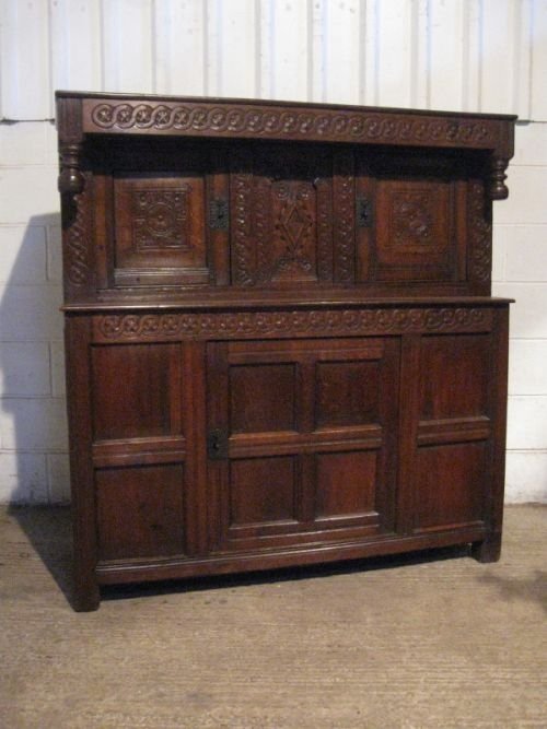 antique georgian oak court cupboard press c1740 wdb36033