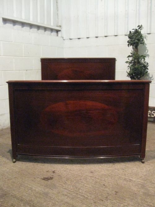 antique edwardian mahogany double bed stead c1900 wdb6593