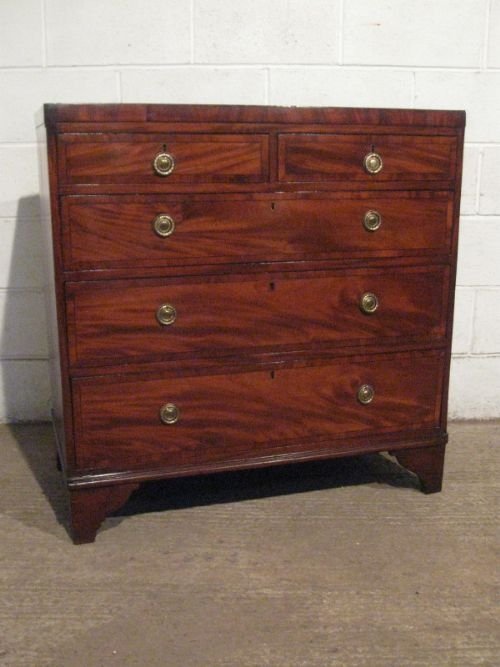 antique regency mahogany chest of drawers c1800 wdb4432303