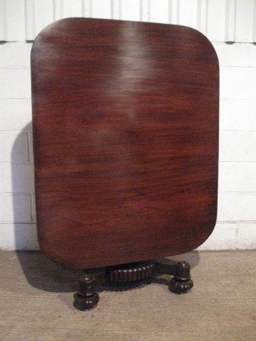 quality antique william 1v scottish cuban mahogany tilt top breakfast dining table seats six c1820 wdb4619144