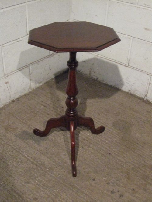 antique victorian mahogany tripod side lamp table c1860 wdb35144