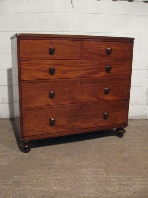 superb antique victorian mahogany chest of drawers c1860 wdb4631214