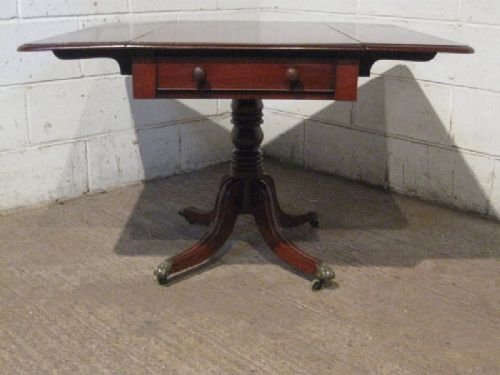 antique regency mahogany pembroke side table c1800 wdb4423284