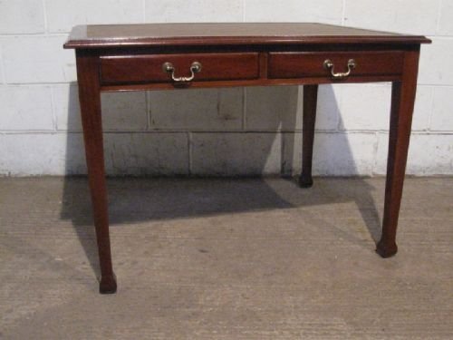 antique victorian mahogany library table desk c1890 wdb4633284