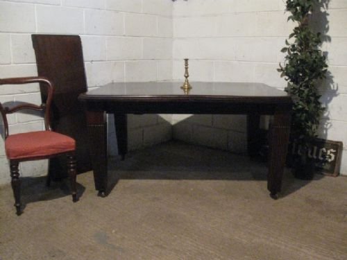 antique edwardian mahogany extending wind out dining table seats up to 10 people c1900 wdb19096