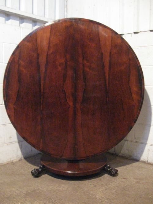 antique william 1v rosewood tilt top breakfast dining table seats eight people c1820 wdb19096