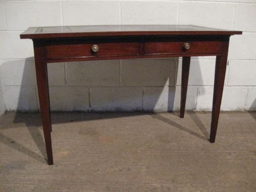 antique edwardian mahogany leather topped writing table desk c1900 wdb485367