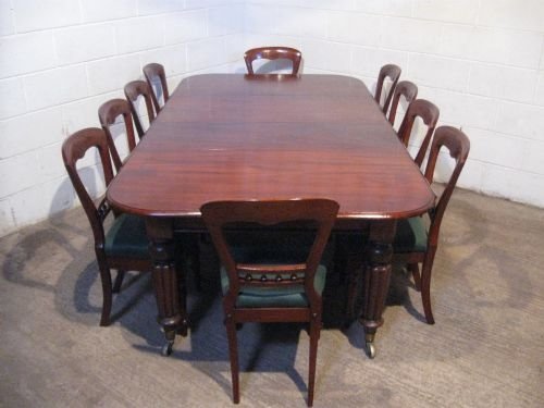 antique large victorian mahogany extending dining table chindley of oxford st london c1870 seats 12 wdb500019