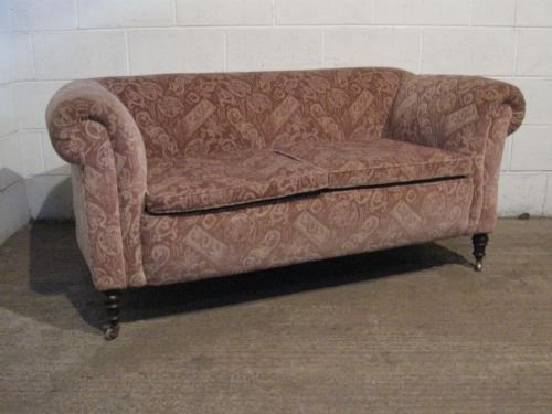 antique victorian two seater drop arm chesterfield sofa c1880 wdb501919