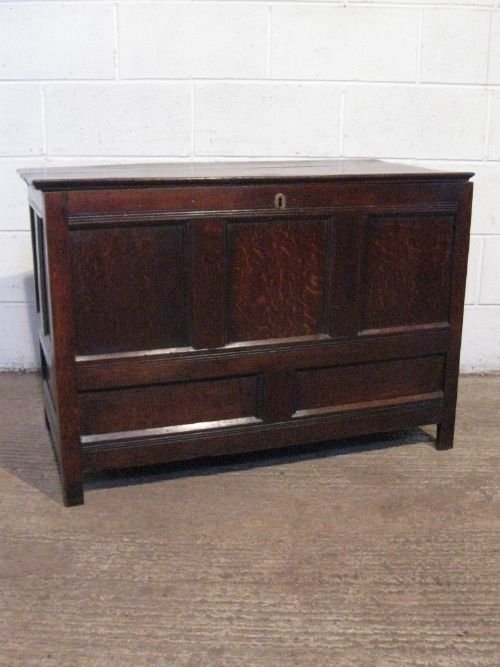 antique early georgian country peg joined oak coffer chest box c1720 wdb487079