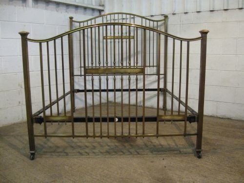 antique victorian brass queen 5ft double bed c1880 wdb60631210