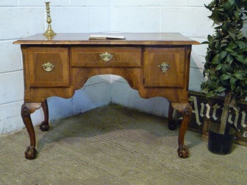 antique early victorian burr walnut lowboy desk c1840 wdb60861910