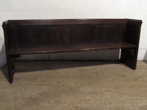antique early victorian country oak settle bench c1850 wdb60951811