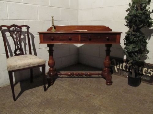 antique victorian mahogany leather topped writing desk c1880 wjm6131a1511