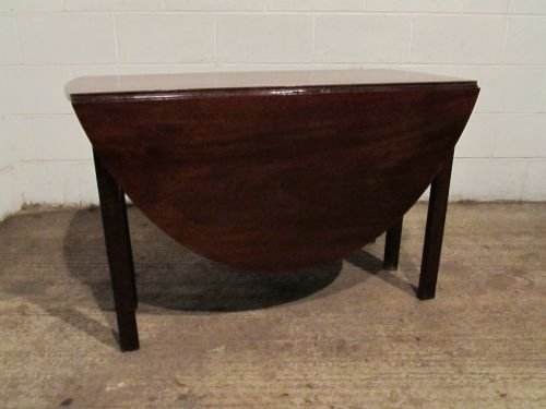 antique georgian mahogany drop leaf gate leg dining table wdb46402911