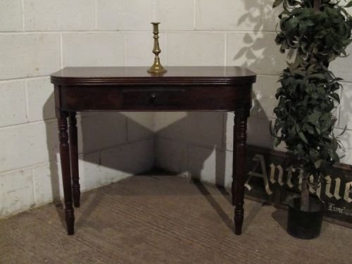 antique william 1v mahogany fold over table c1820 wdb6050612