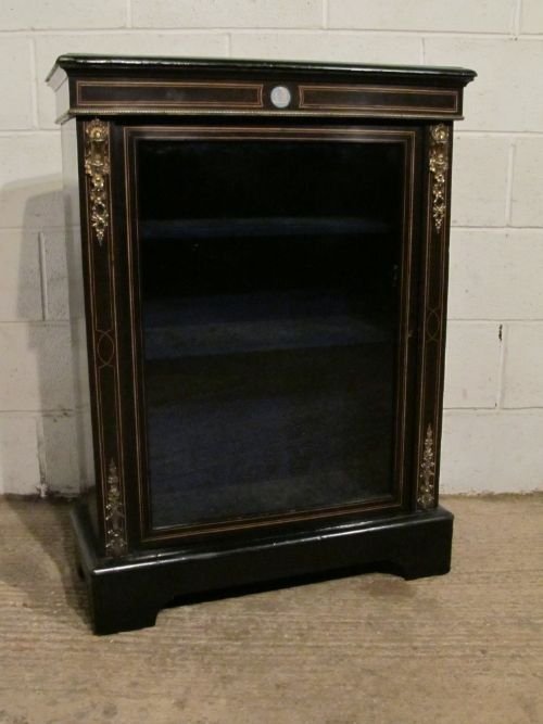 antique victorian ebonised and gilt pier display cabinet c1880 wdb61881312