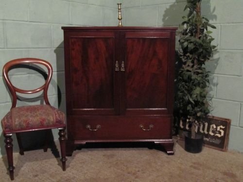 antique edwardian mahogany cabinet tallboy wdb61612712