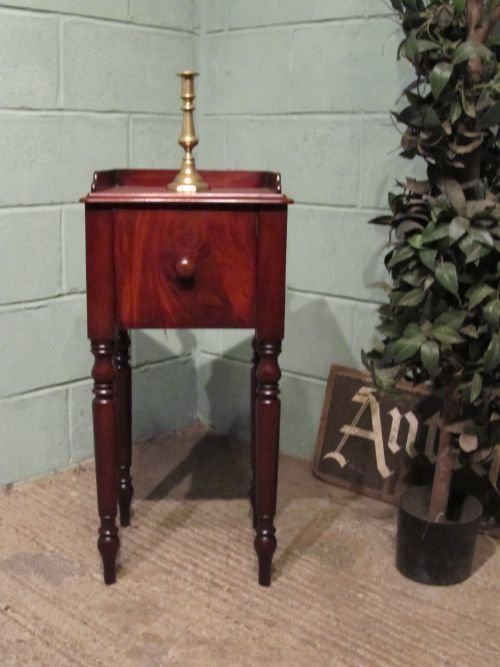 antique regency mahogany bedside pot cupboard c1800 w6431235