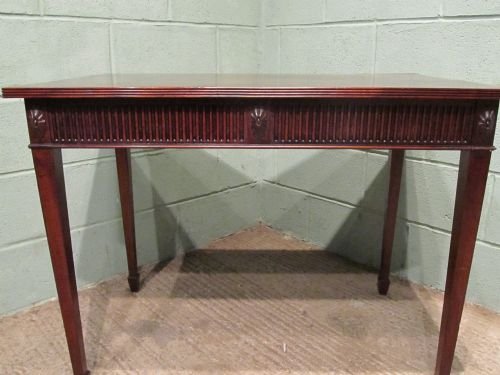 antique edwardian mahogany side writing table c1900 w6470206