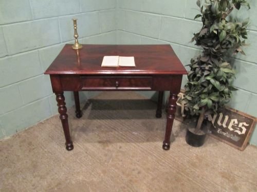 antique william 1v mahogany side table writing desk c1830 w6500266