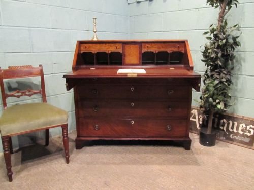 antique regency mahogany bureau c1800 w6546158