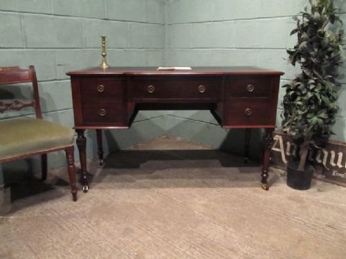 antique edwardian mahogany kneehole desk c1900 w6648711