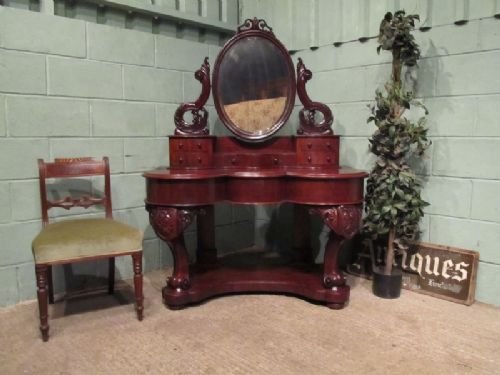 antique victorian mahogany duchesse dressing table c1870 w67061912