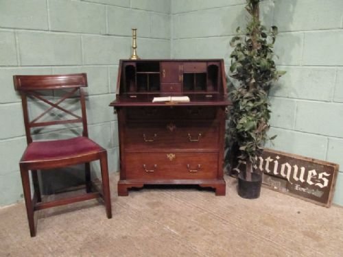 antique small victorian mahogany bureau c1880 w6749301