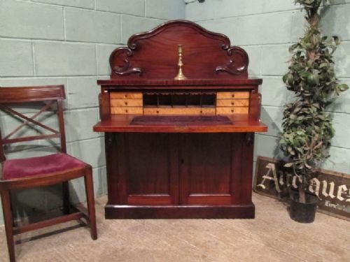 antique victorian mahogany chiffonier with secretaire c1880 w6807123