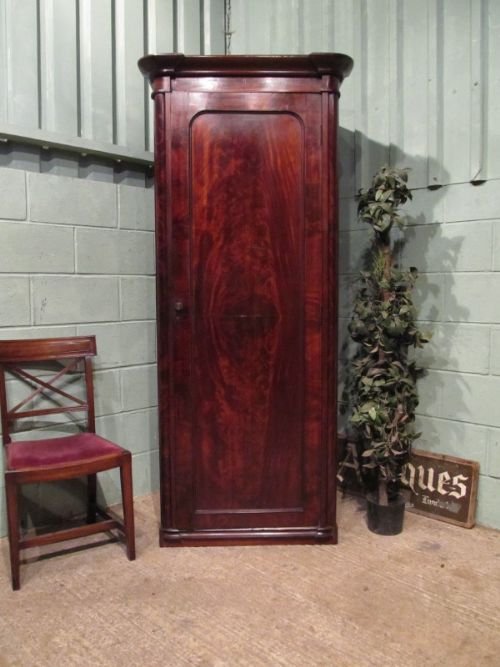 Antique Victorian Mahogany Single Wardrobe C1880 W6885 2 4