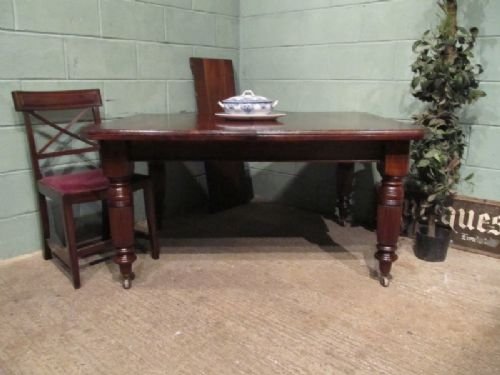 antique victorian mahogany extending dining table c1880 seats 810 w689594
