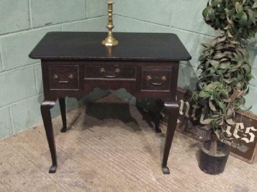 antique georgian country oak lowboy desk c1780 w6433235