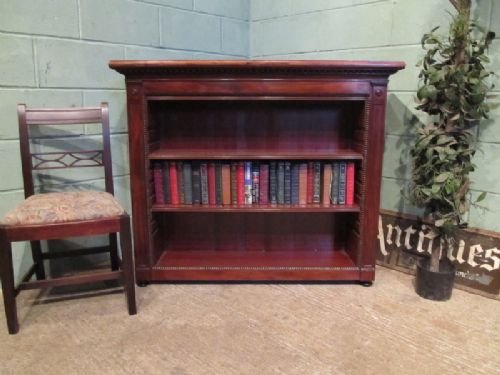 antique william 1v mahogany open bookcase c1830 w6920145