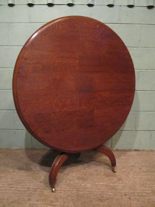 antique william 1v oak tilt top dining table c1830 w6948215