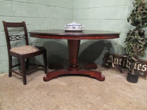 antique victorian mahogany tilt top dining table c1860 w656659