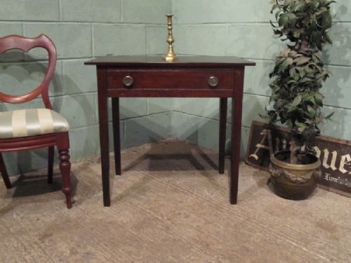 antique georgian country oak side table c1780 w7087110