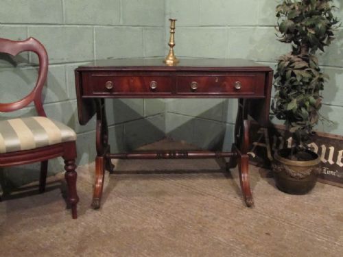antique edwardian regency mahogany sofa table c1900 w71772611