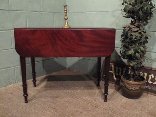 antique victorian mahogany pembroke dining table seats four c1880 w71822611