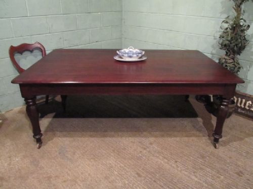 antique large early victorian mahogany dining table seats 1012 c1840 w7204312