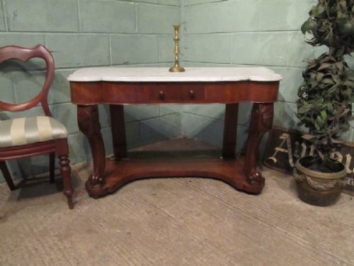 antique victorian mahogany marble duchesse washstand c1880